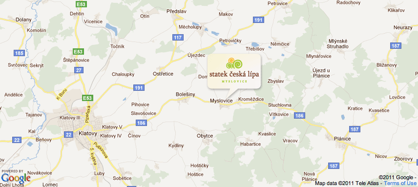 Mapa Myslovice